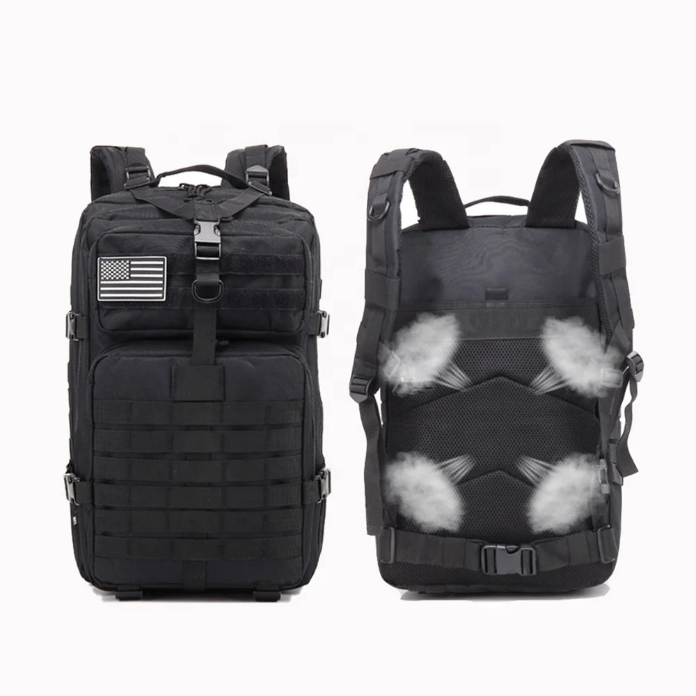 Outdoor Custom Outdoor Sport Waterproof Hiking Survival Bag Black Camouflage Hunting Tactical Backpack