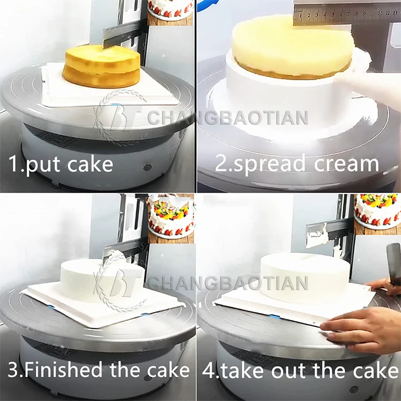 Quality Assurance cake icing smoother cake-icing-machine manual cake icing wedding decoration custom printing