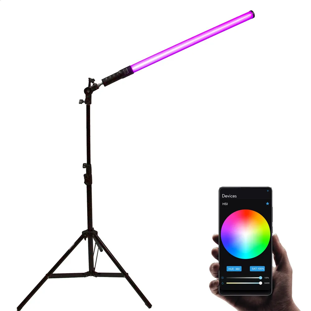 photographic lighting camera APP control RGB LED light studio video light stick
