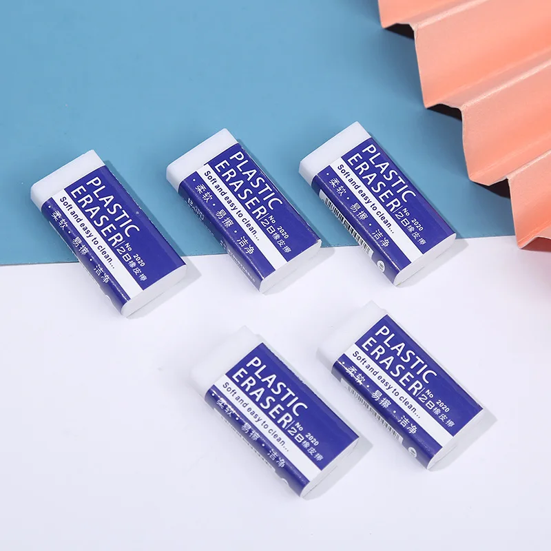 Factory Wholesale Hot Selling White 2B Eraser Soft Eraser Student Large Size Stationery Brick Cheap Eraser