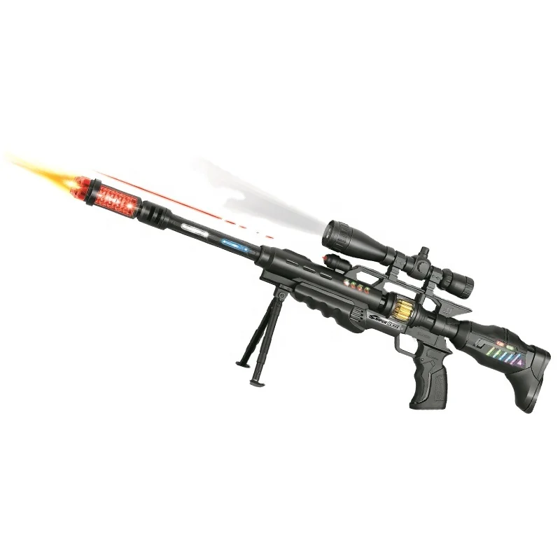 Plastic Electric Gun Toy GCC Infrared Electric Sniper Gun with 5 Military Projections Toy Gun For Boys
