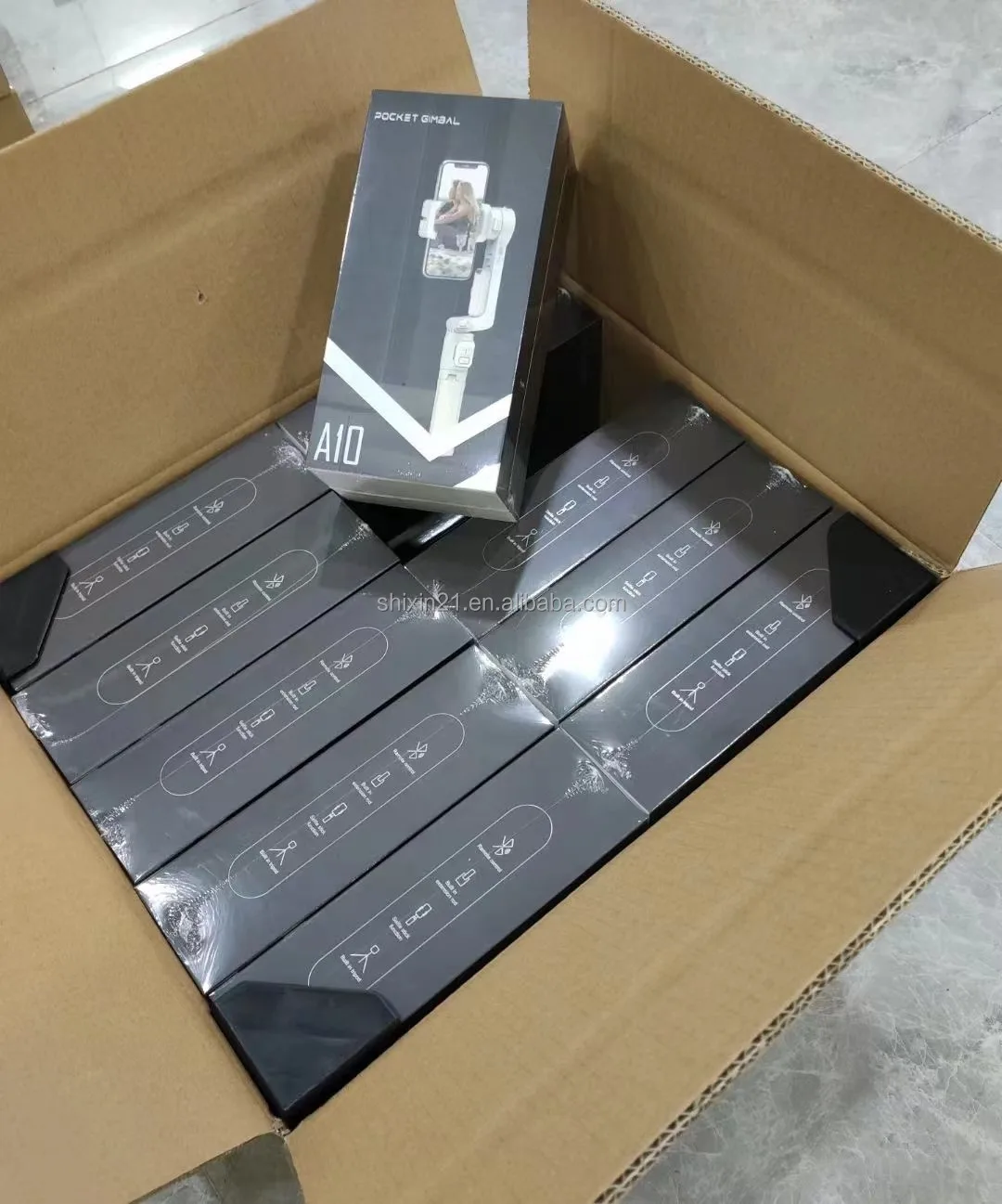 New A10 Variable Axis Handheld Gimbal Stabilizer No App Extendable Selfie Pod For Mobile Phone Live-stream Vlogging Film