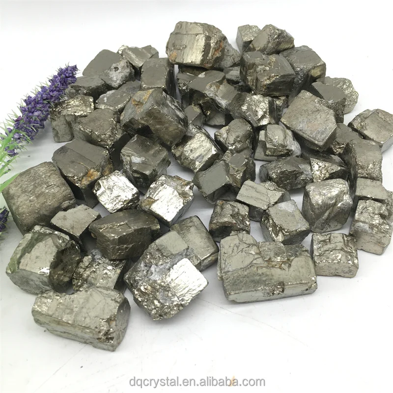 wholesale natural crystal healing Rough Pyrite tumbled Raw Pyrite gravel tumble for decoration