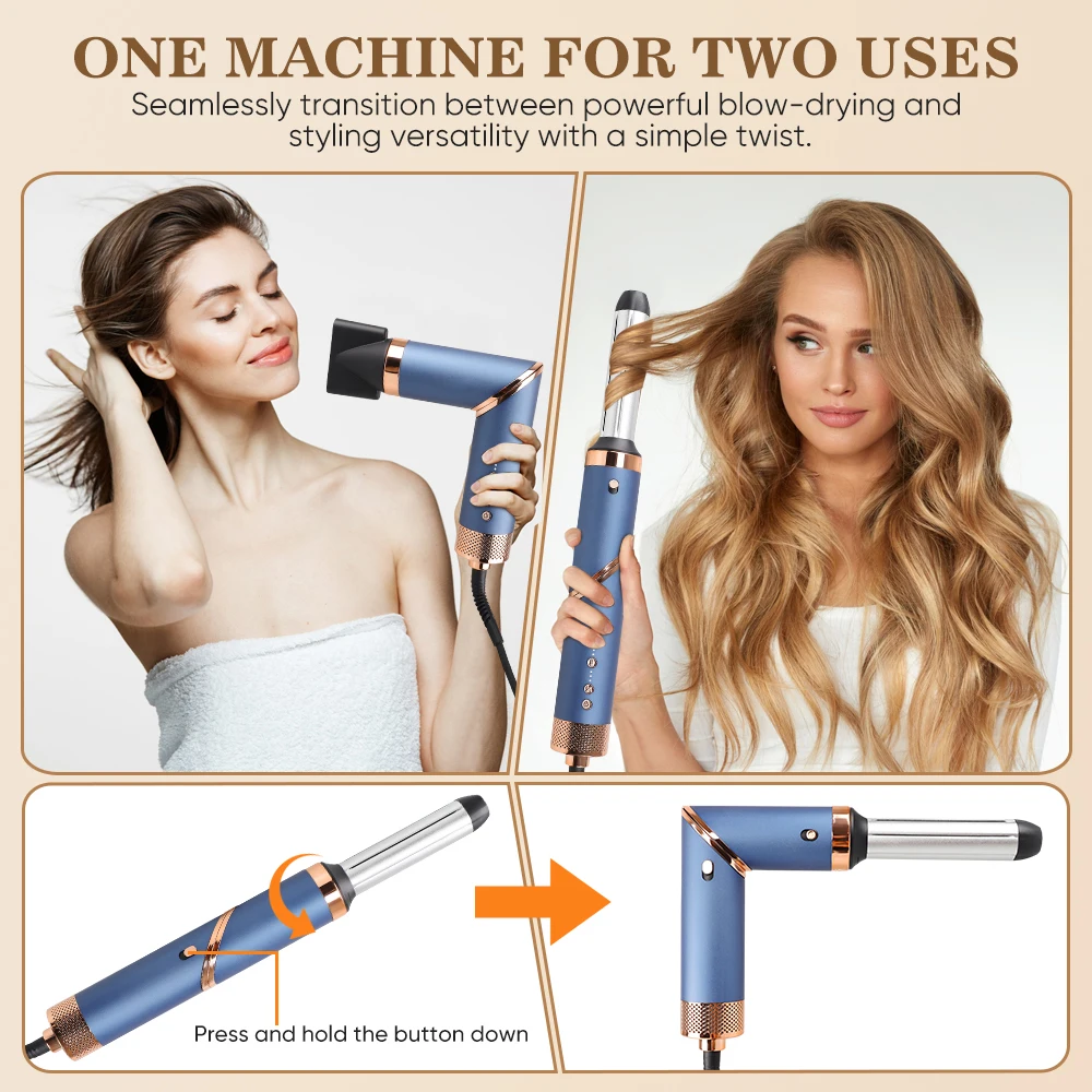 5 in 1 Professional Salon Hair Styler 110000RPM BLDC Brushless Motor High Speed Hair Dryer 7in 1 Multi Styler Set
