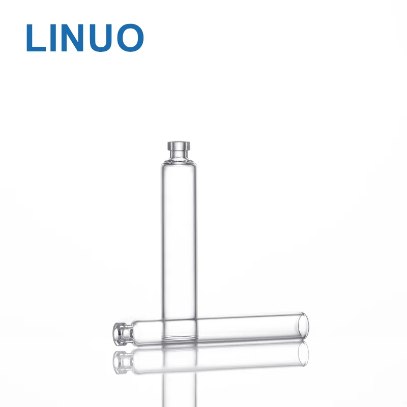 China Factory! LINUO amber type I II III molded glass vials glass bottles