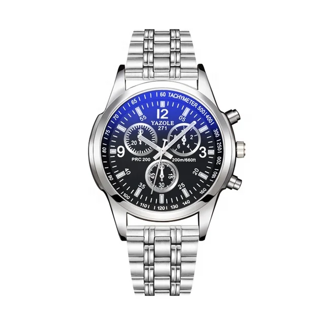Yazole 271 мужские из нержавеющей стали Reloj модные деловые кварцевые часы по низкой цене