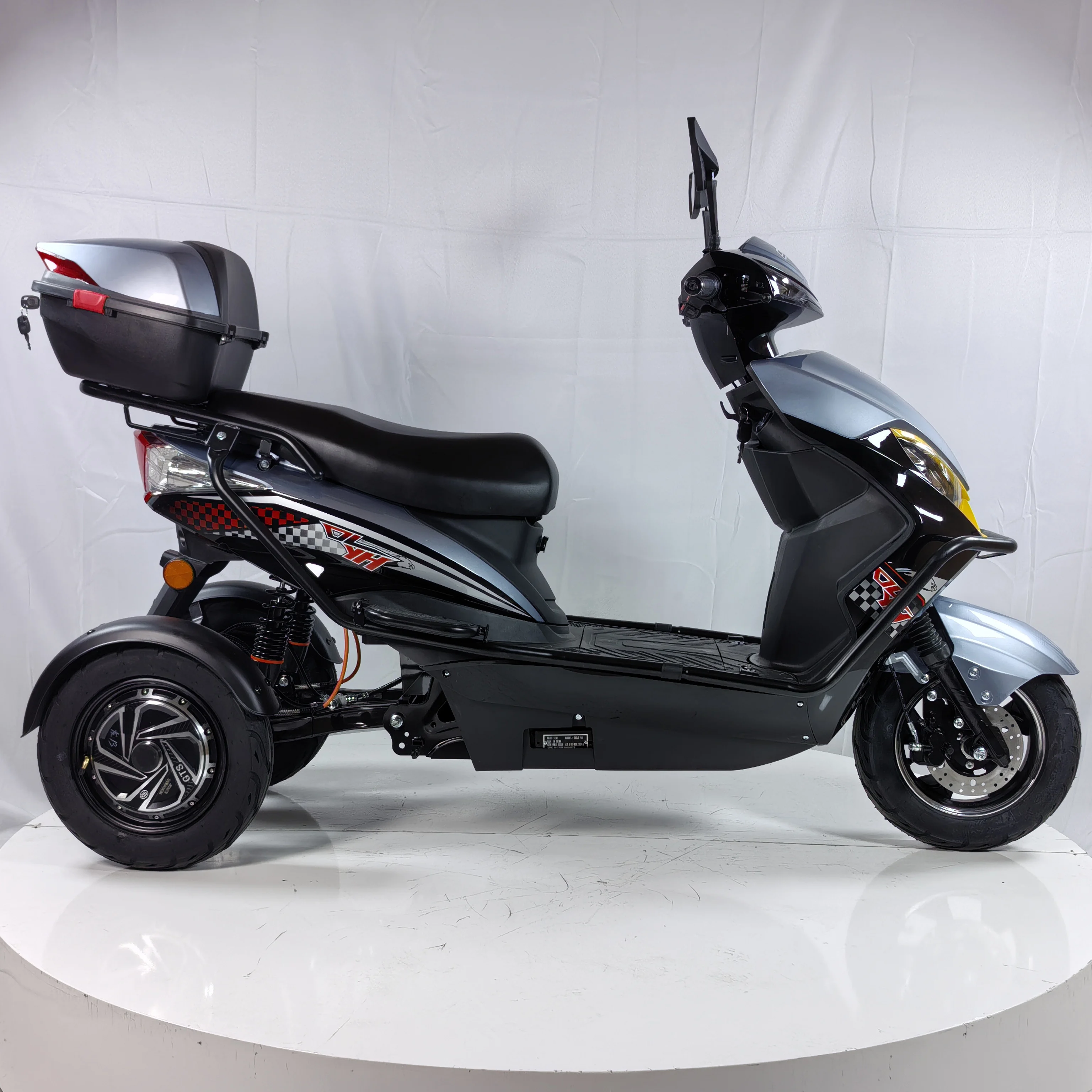 VIMODE 2024 Wholesale CKD Electric Motorcycle 3 Wheels Low Speed Electric Passenger Tricycle 1000W For Adults