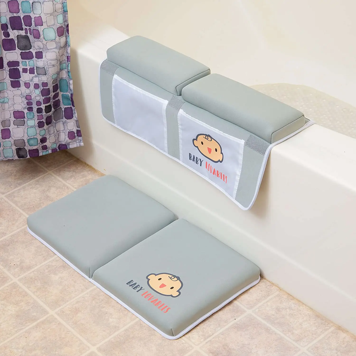 
New Arrived Neoprene kids Bathroom Mat Waterproof Baby Bath Mat Cute Non-slip Bath Mat 