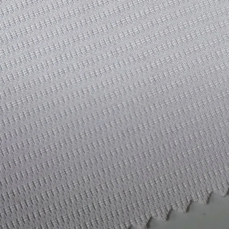 Factory sale quick dry knitted eyelet blue 100%polyester honeycomb bird eye mesh fabric for activewear