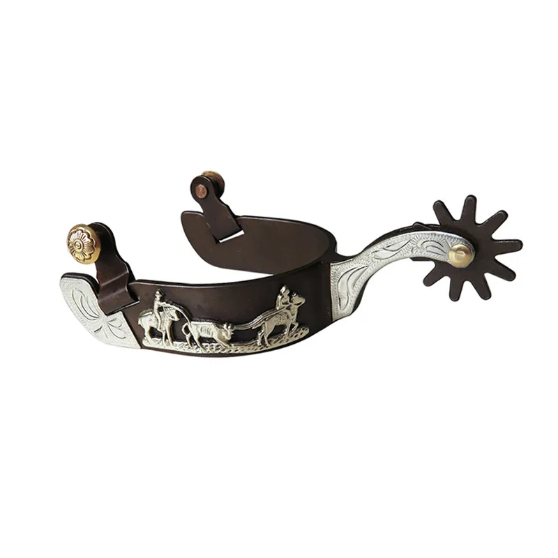 Fashionable Western Horse Spurs With Alloy Hardware Joint Fine Spur Riding Equestrian Accessories