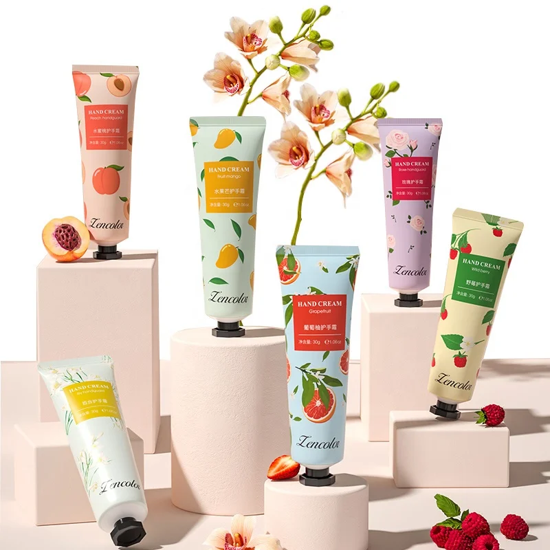 2023 Hot Sale Fruit Flavor Collagen Perfume Anti Chapped Hand Cream Adults Hand Cream  Moisturizing Cream