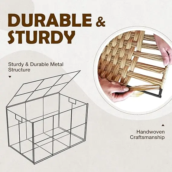 hot selling Baskets for Organizing Weave Bathroom Basket Recycled Paper Rope Storage Basket