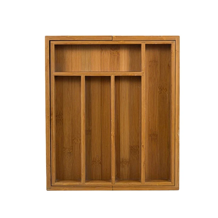 
Expandable Bamboo Kitchen Drawer Organizer And Cutlery Tray 