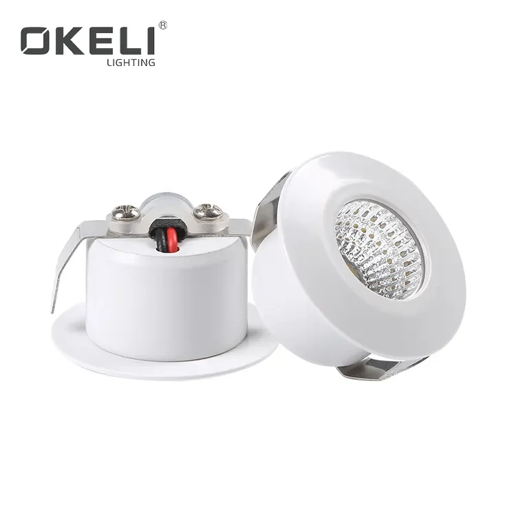 OKELI Indoor Ceiling Cabinet Led Spot Light 1W 3W  Mounted Mini Led Spotlight