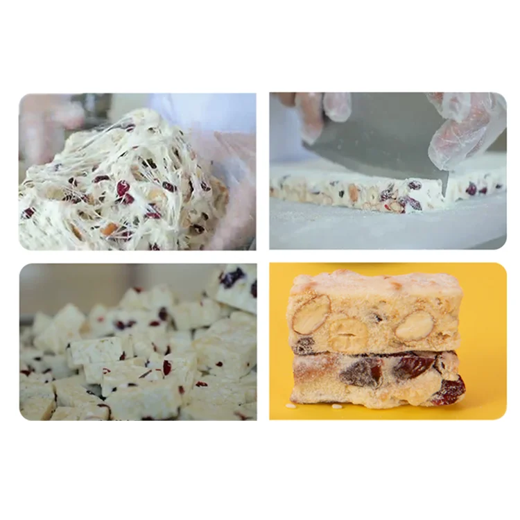 
Chews Candy nougat Edible Sweets Cranberry cashew and Almond 