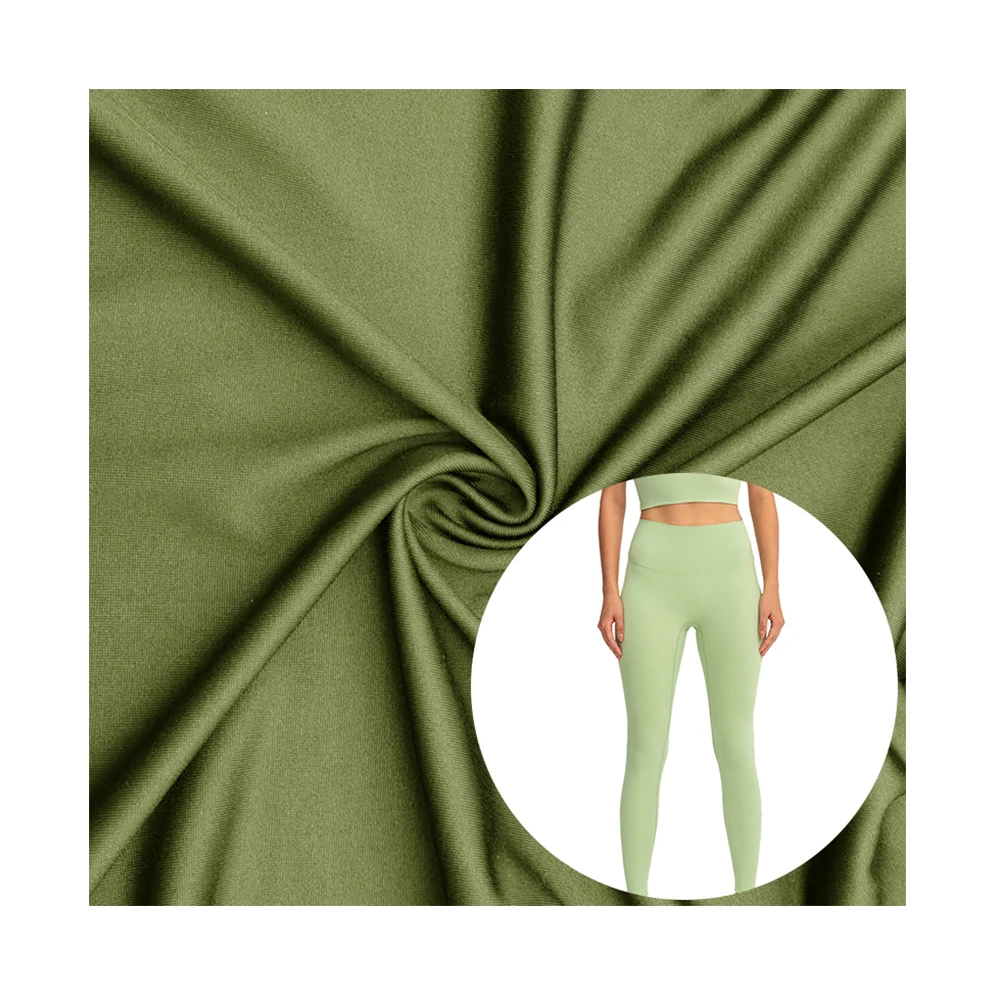 
Weitai China Factory Recycled Fabric 240gsm High Quality T-shirt Yoga Set Eco Friendly Polyester Spandex Fabric 