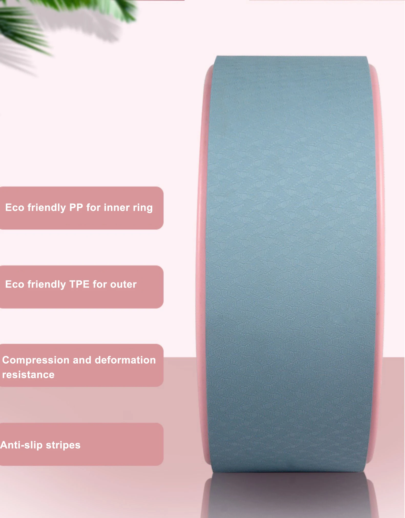  Tpe yoga wheel pilates
