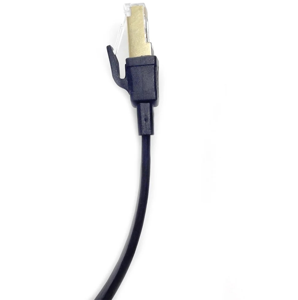 CAT8 Ethernet Cable Cat 8 Flat Patch Cable with RJ45 Connector 40Gbps 2000MHz Gigabit Ethernet LAN Cable