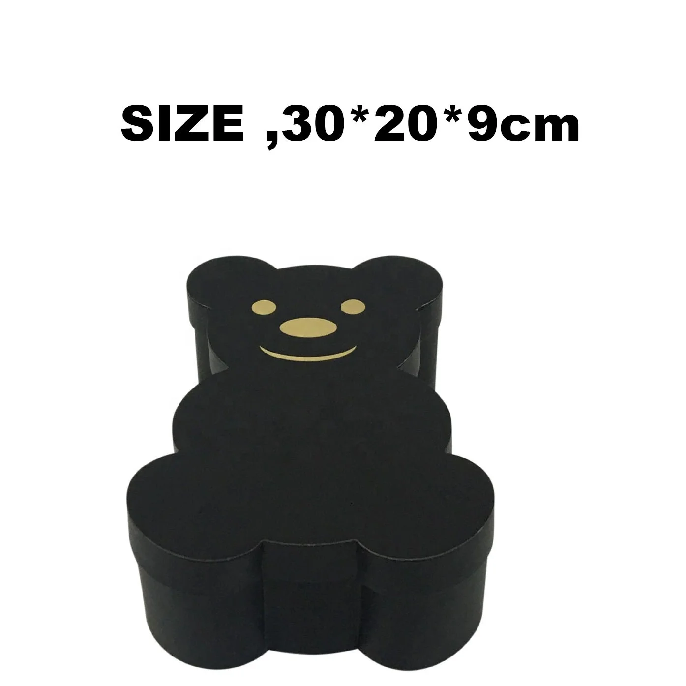 Bear Shaped Cardboard Gift Box with Lid Florist Gifts Packaging Box Flowers Arrangement Home Decor Wedding Party