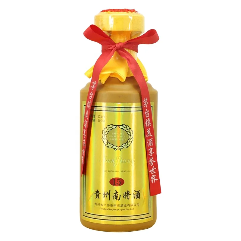 Nanjiang 15 classic cellar, mellow taste, sauce flavor, high Baijiu, 53 degree alcoholic beverage, Maotai liquor supplier