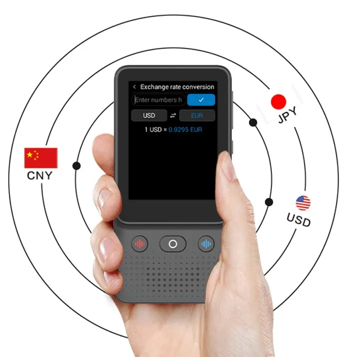 138 Languages Translator Device, Instant Offline Voice Translation Portable Two-Way Language Translator T21