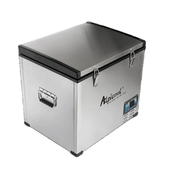 BD60 Alpicool metal casing 70.5L DC compressor car refrigerator potable mini car fridges 12v car freezer for caravan truck motor