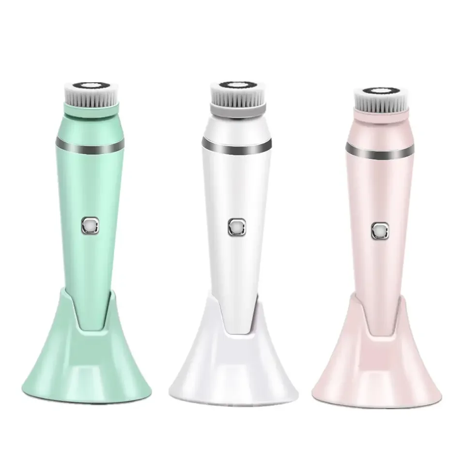 Waterproof Cleansing Exfoliating Beauty Device Skin Care Facial Silicone Electric Facial Cleansing Device