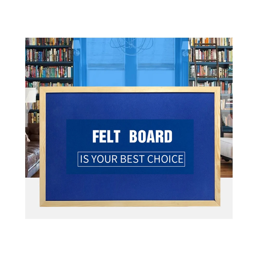 Wall Mounted Hanging Felt Board Use Push Pins to Hang Papers or Photos Decorative Board
