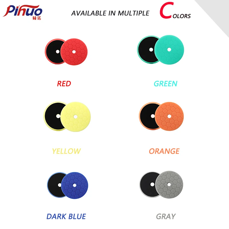 Custom Design Auto Detailing Foam Polishing Pads 3inch/ 5inch/ 6inch Buffing Pads for Car Bodies