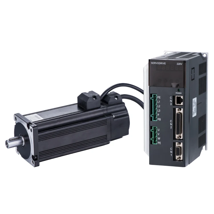 High torque sewing machine servomotor with canopen/ethercat driver AC servo motor for CNC