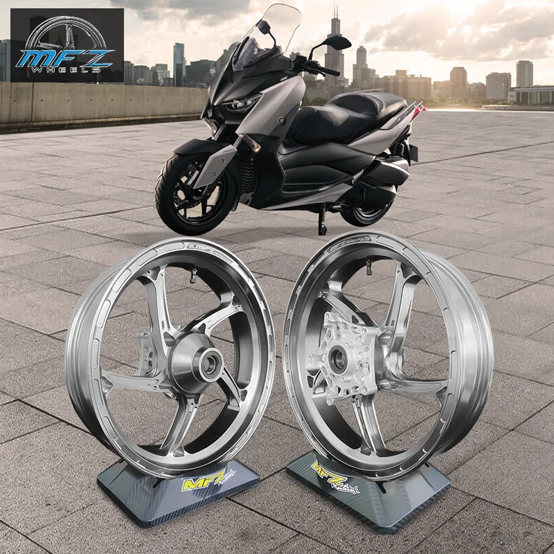 MFZracing best sales 14 15 alloy chrome fat motorcycle alloy rim rear wheels front hub for motorcycles X MAX-300