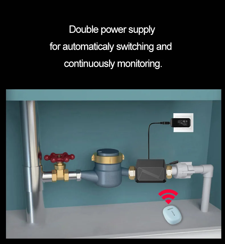 IMRITA Household Water Management Flow Meter Measure very less flow and Smart Auto Control Valve on and off