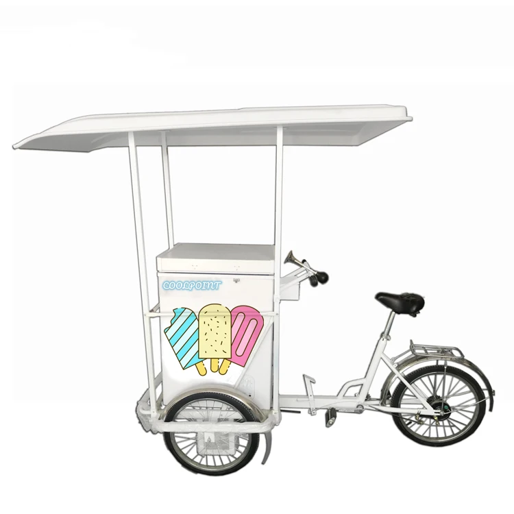 108 liters DC freezer battery power tricycle for popsicle sales