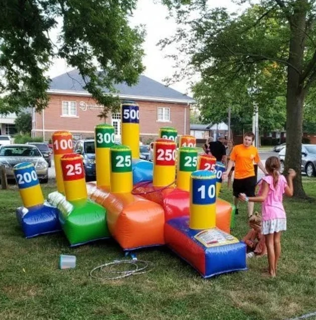 Giant Challenge Throwing Game kids Inflatable Ring Toss For Adult Sports Game