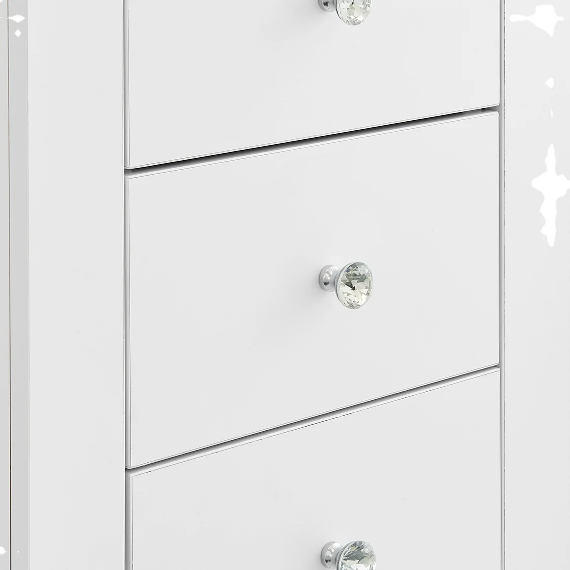Modern Fashion Elegant Slim Design Save Space Multifunctional Cabinet 6 Chest Of Drawers Tall White