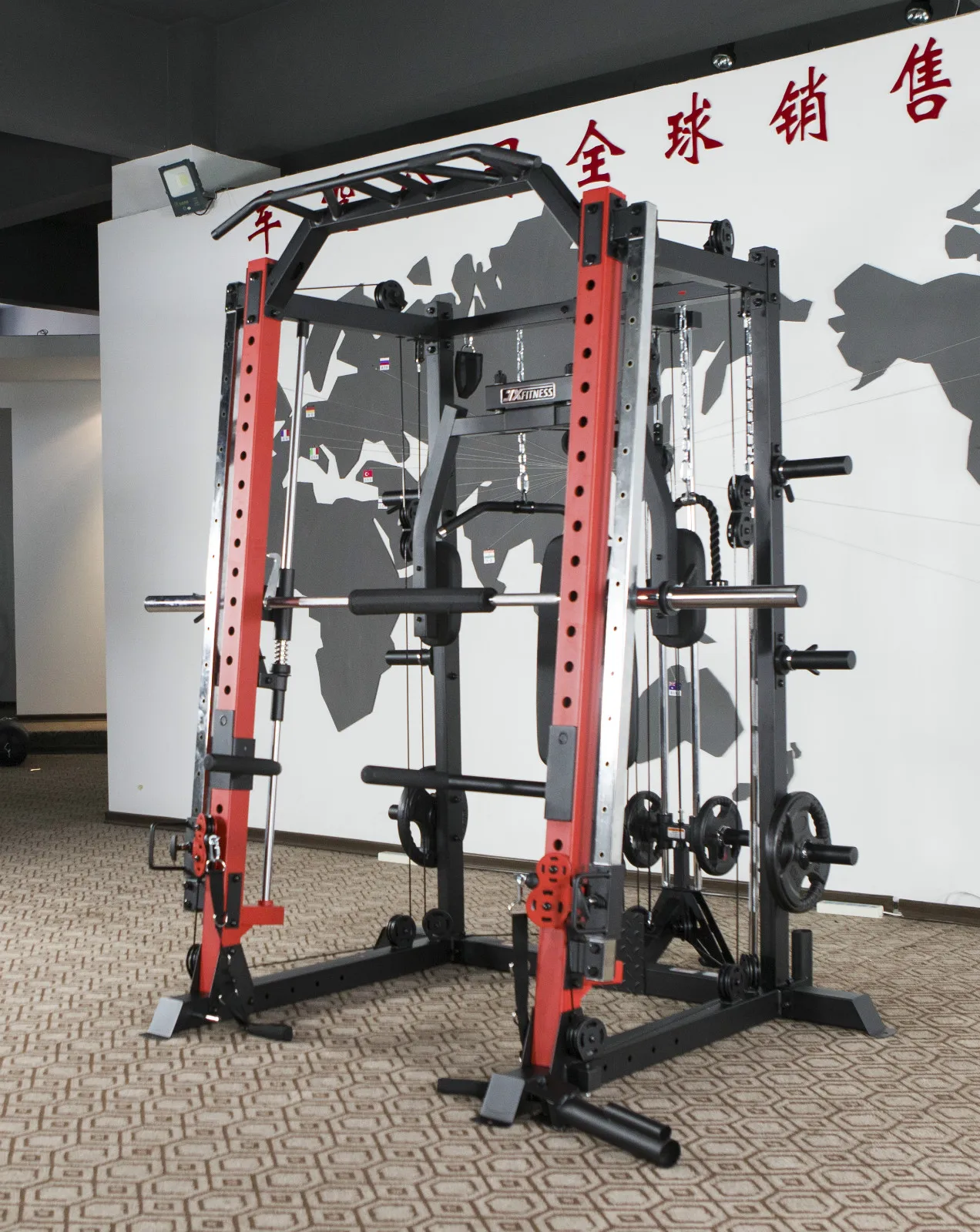 Factory Directly Sale Commercial Gym Multi function Equipment Smith Machine with various accessories