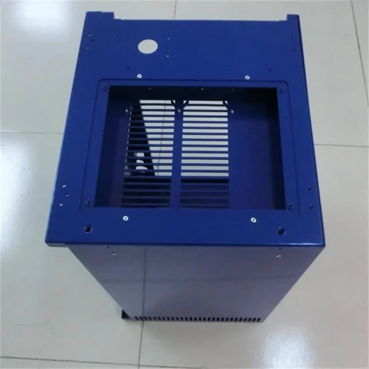 ISO certificated factory custom black powder coated low carbon steel sheet meta stamping fabrication electronic enclosures