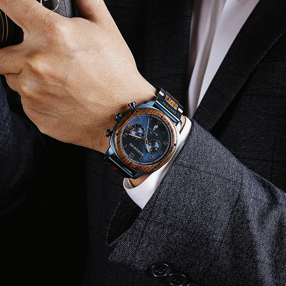 Handmade Classic Eco-Fashion Wood Watch 5mm Thickness High Quality Japanese Movement Wholesale Environmentally Friendly