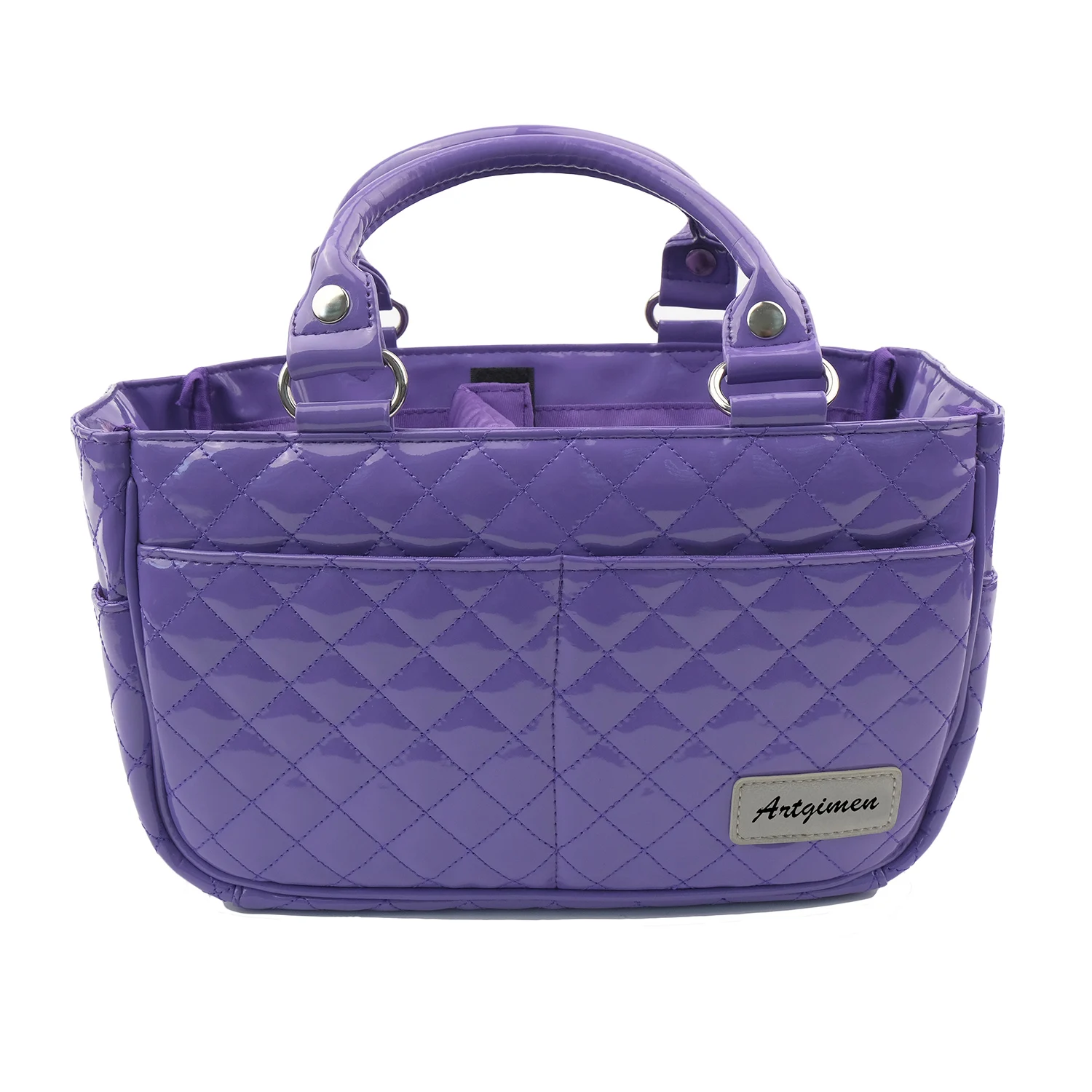 Trendy Design Quilted Handbag Purse for Wedding Party Recycled PU Travel Cute Beach Tote Bag with Divider for Women Ladies BSCI