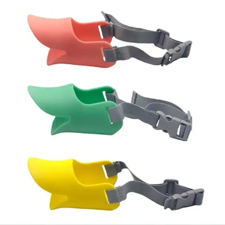 Nylon Cute Dog Muzzle Dog Mouth Cover Duckbill Cover Dog Face Mask Feather Animal Sustainable
