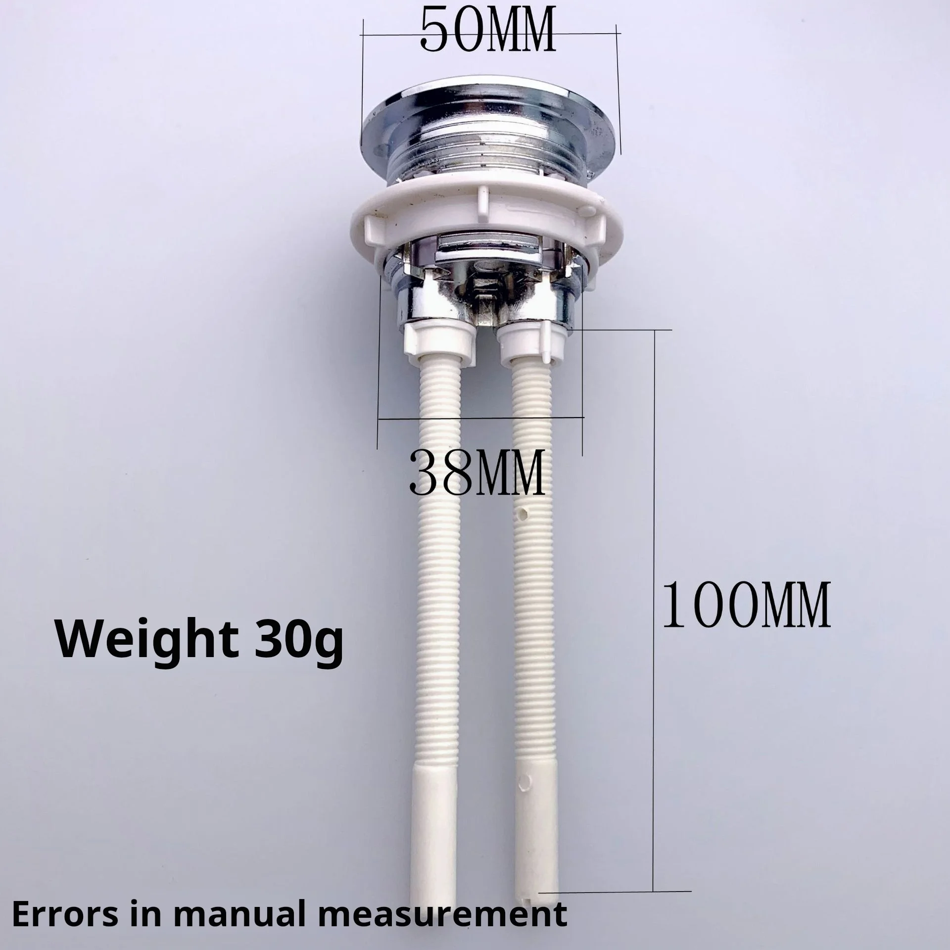 38 mm Dual Push Flushing Toilet Button Toilet Tank Universal Replaced Water Switch Flush Button Thread Diameter