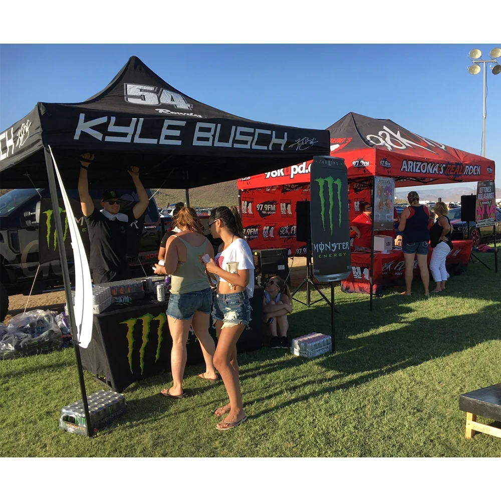 outdoor trade show canvas tent pvc pop up canopy 10x10 ez open with roller bag