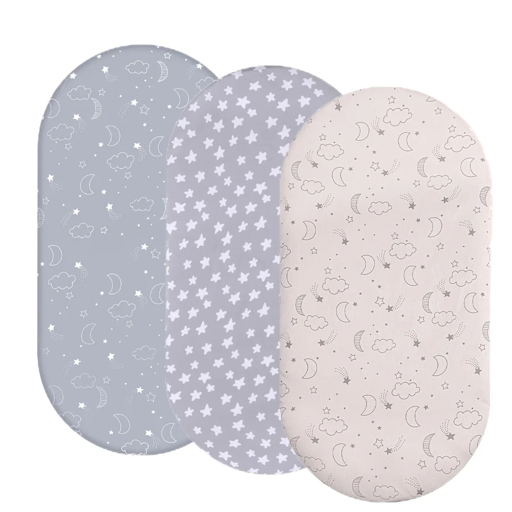 Baby Printed Bed Hat Children Cradle Bed Sheet Smooth Skin Friendly Newborn Cradle Mattress Cover Bed Cover
