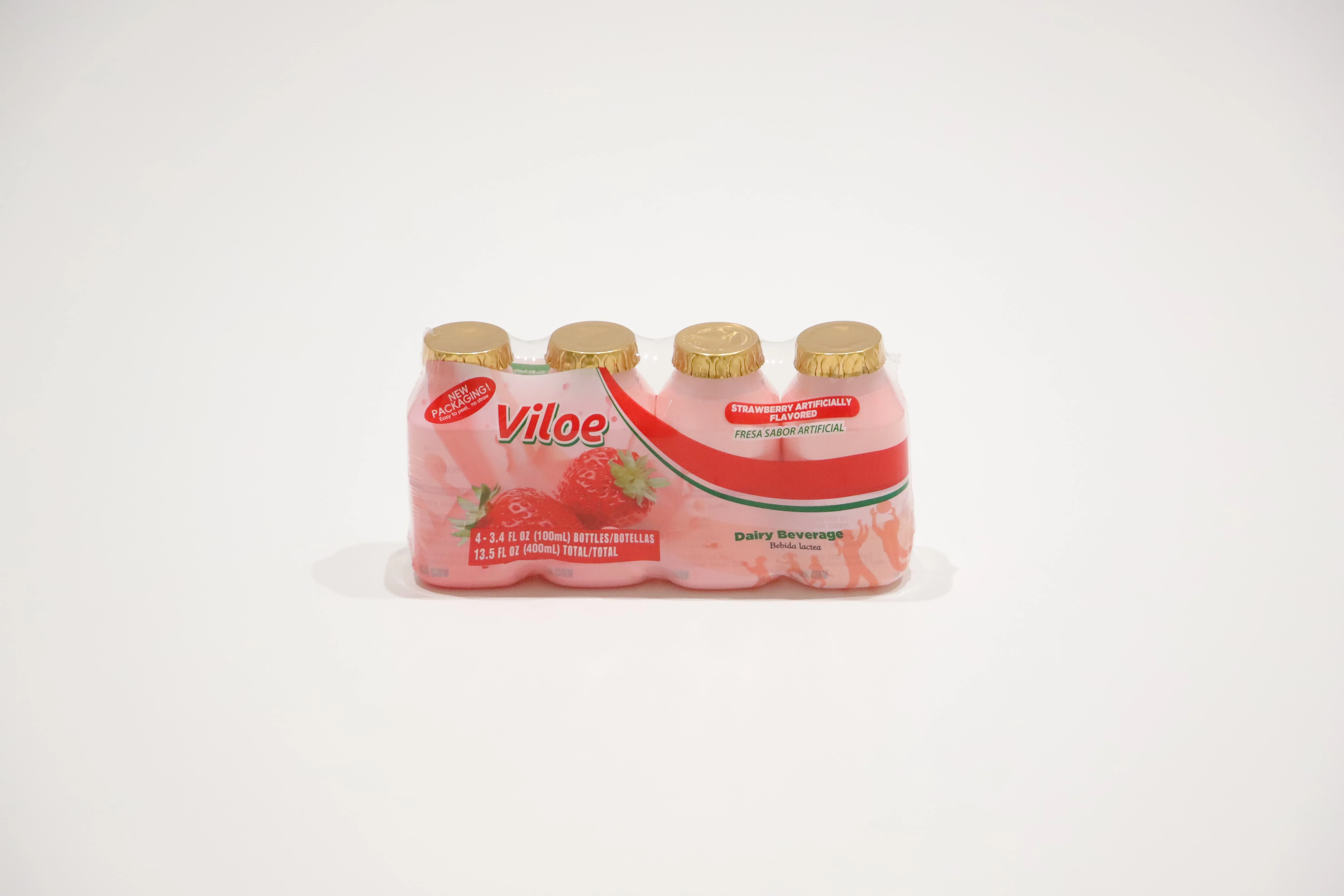 Viloe Lactobacillus Drink, 10 months shelf life, Four Different Flavors Dairy Beverage, Easy to peel