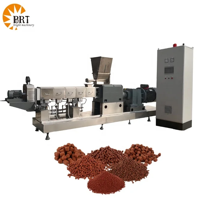 trade pellet machine production line for making fish food china floating fish feed pellet equipment machinery