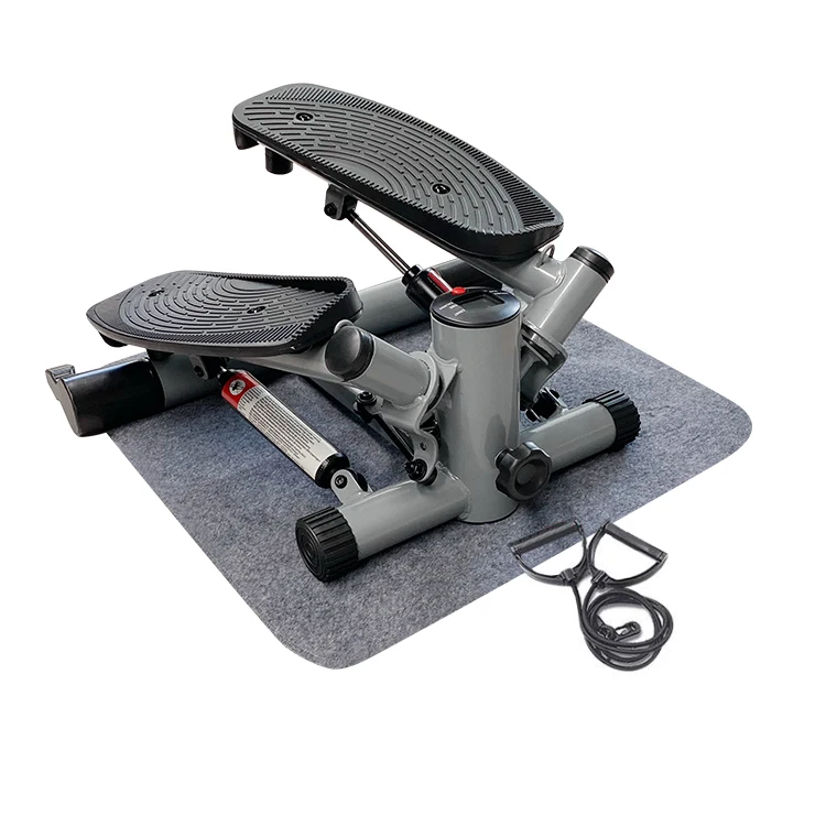 MIO Korea Hot Fitness Equipment Home Use Best Foldable Air Walker Jogging Adjustable Steel Mini Stepper with Resistance Bands