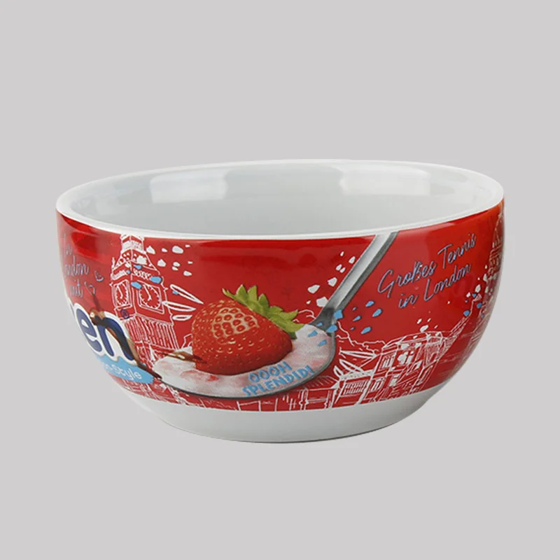 Custom logo 6inch stoneware dinner rice soup ceramic bowls for restaurant