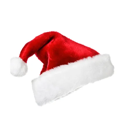 Wholesale Custom Christmas Hat Winter Santa Hat Felt Plush Velvet Christmas Hats In Bulk