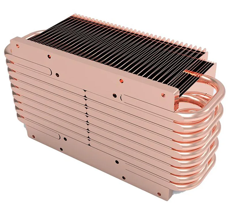 High Performance Copper Tubes Heat Pipe Heat Sink for 800W LED lighting