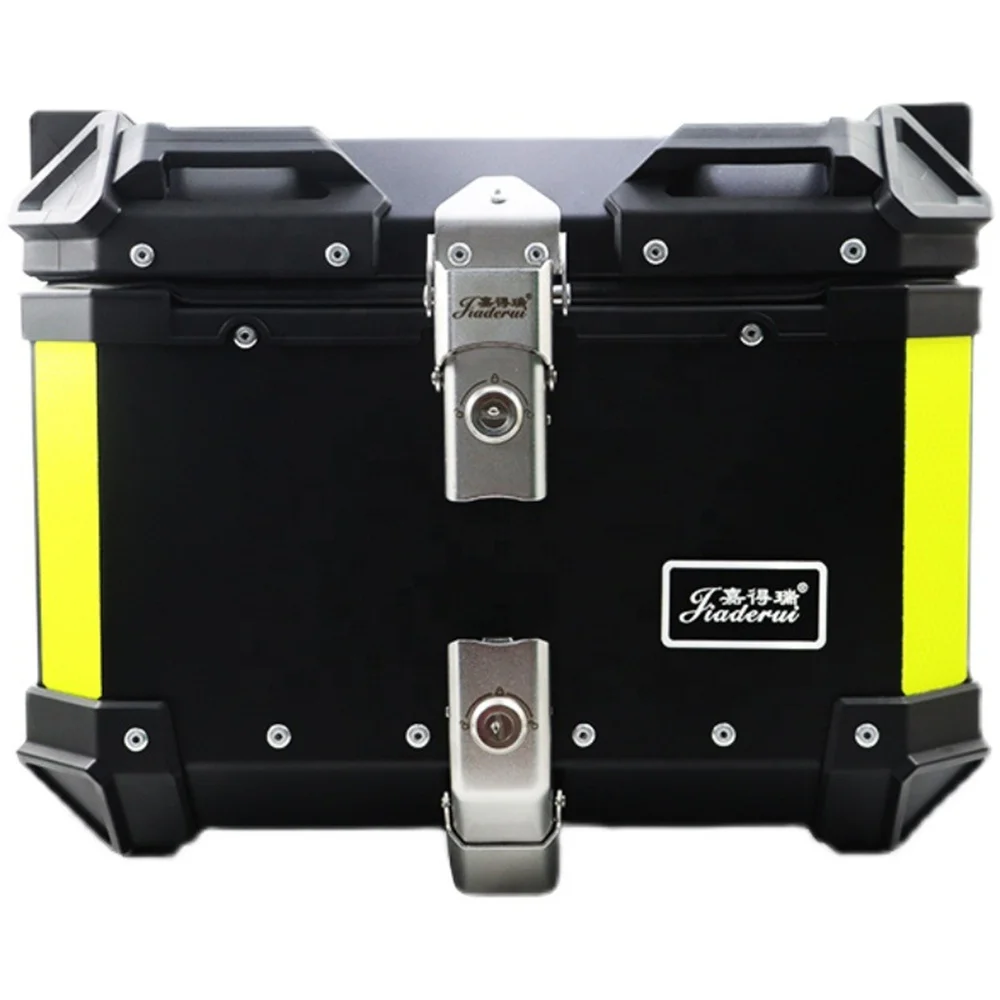 26L 36L 46L 56L 65L Wholesale Black Silver Universal Motorcycle Tail Boxes Aluminum Motorcycle Luggage Tail Box